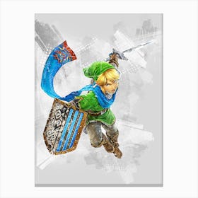 Link Hyrule Warriors Canvas Print