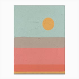 Retro Abstract Palette Canvas Print