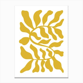 Golden Leaves Boho Art Deco Drawing Illustration Lienzo