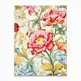 Floral Wallpaper 30 Canvas Print