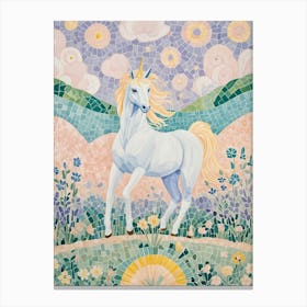 Magic Mosaic Unicorn Canvas Print