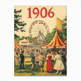 Aihrgdesign A Nostalgic Poster Of A 1906 Fairground Featuring 8d1835db 3453 402c 88d7 3f58b3bdb939 2 Toile