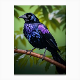 Fruitcrow Serenade: Jungle Bird Poster Canvas Print