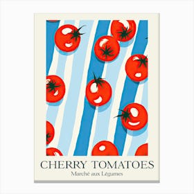 Marche Aux Legumes Cherry Tomatoes Summer Illustration 7 Canvas Print