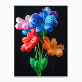 Bright Inflatable Flowers Love In A Mist Nigella 3 Canvas Print