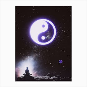 Yoga Ying Yang Zen Meditation Canvas Print