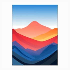 Abstract Mountain Landscape 1 Canvas Print