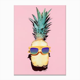 Sunny Pineapple Canvas Print