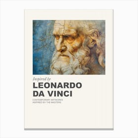 Museum Poster Inspired By Leonardo Da Vinci 1 Canvas Print