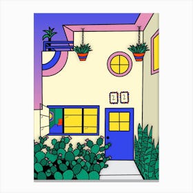 Cactus House Canvas Print
