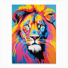 Lion Pop Art 2 Canvas Print