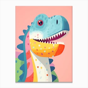 Colourful Dinosaur Velocisaurus 4 Canvas Print