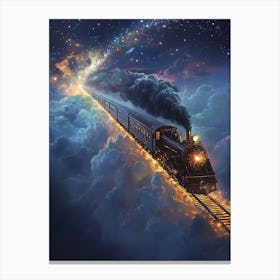 Train In The Sky Canvas Print