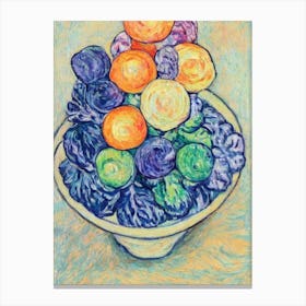 Celery Root Fauvist vegetable Canvas Print