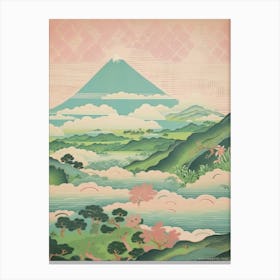 Mount Kaimon In Kagoshima, Japanese Landscape 4 Canvas Print