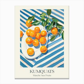 Marche Aux Fruits Kumquats Fruit Summer Illustration 3 Canvas Print