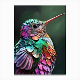 Colorful Hummingbird 3 Canvas Print