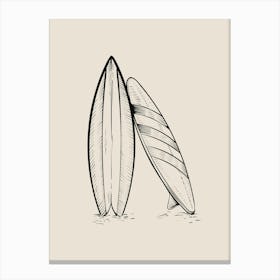 Surfboards Canvas Print