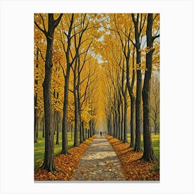 Orange Autumn Canvas Print