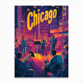 Chicago Jazz 3 Canvas Print