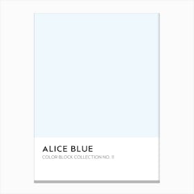 Alice Blue Color Block Collection Wall Canvas Print