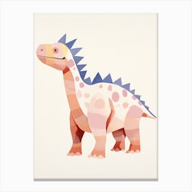 Nursery Dinosaur Art Pachycephalosaurus 6 Canvas Print