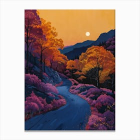 Sunset Road Canvas Print