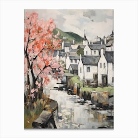 Plockton (Highlands, Scotland) Painting 4 Canvas Print