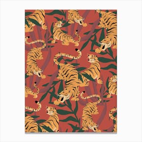 Tiger Pattern Canvas Print