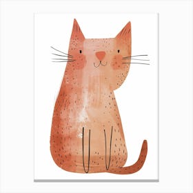 Munchkin Cat Clipart Illustration 1 Canvas Print