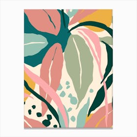 Abstract Tropical Palm Leaf Toile