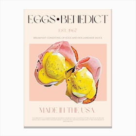 Eggs Benedict Mid Century Canvas Print