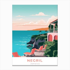 Jamaica Negril Travel Canvas Print