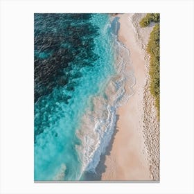 Aerial View Of A Beach 166 Canvas Print