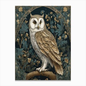 William Morris Owl 3 Canvas Print