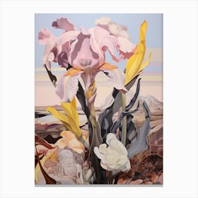 Iris 1 Flower Painting Canvas Print