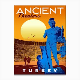 Ancient Theaters, Turkey Canvas Print