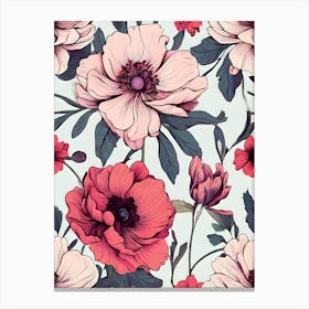 Floral Wallpaper 13 Canvas Print