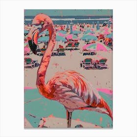 Pink Flamingo Canvas Print