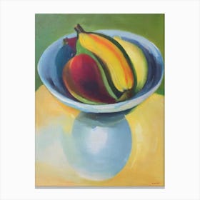 Banana Bowl Of fruit Canvas Print