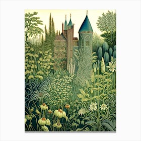 Sissinghurst Castle Garden, United Kingdom Vintage Botanical Canvas Print