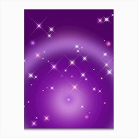 Relaxing Gradient - Aura Purple Canvas Print