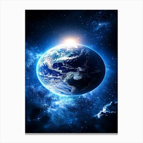 Earth In Space 1 Canvas Print