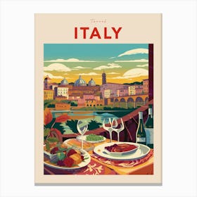 Travel Italy Poster 4 Canvas Print