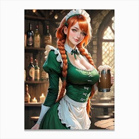 Irish Maid Canvas Print