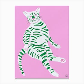 Lazy Cat Canvas Print