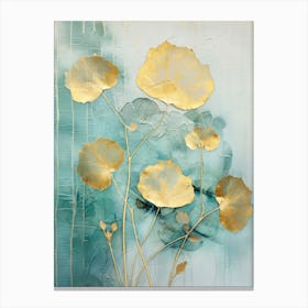 Gold Lotus Canvas Print