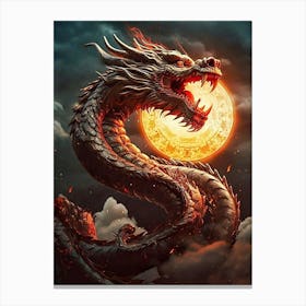 Dragon In The Sky Canvas Print