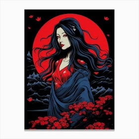 Samurai Girl 1 Canvas Print