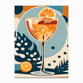 Cocktail In A Glass Canvas Print